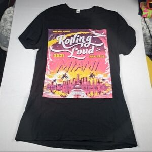Rolling Loud 2021 Miami T-Shirt Medium DMX Travis Scott Post Malone ASAP Rocky